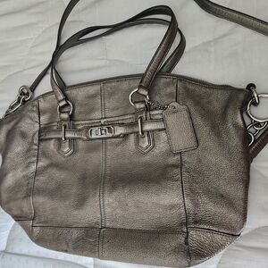 Coach Bronze Shoulder Bag